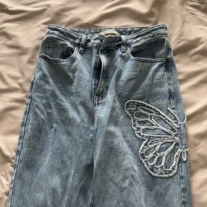 Pacsun butterfly jeans